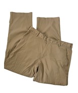 NIKE GOLF Mens Pants Chino Slash Pocket Tan Straight Leg Size 34 X 32 - $15.35