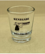 Shot Glass Renegade Rollergirls Girls Ladies Roller Derby 2.25&quot; - €15,46 EUR