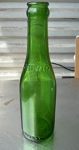 Vintage Shivar Springs Ginger Ale Green Embossed Soda Bottle Shelton SC (b) - $24.74