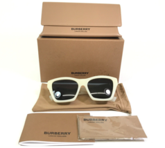 Burberry Sunglasses Arden B4391 4065/87 Ivory Cat Eye Frames Gold Logo 5... - £93.60 GBP