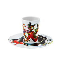 VISTA ALEGRE - Bode Inspiratório Collection - Porcelain Coffee Cup w Saucer XXX - £40.05 GBP
