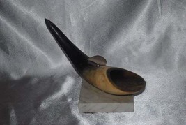 Vintage Natural Horn Ashtray on Marble Base - $1,374.97 MXN