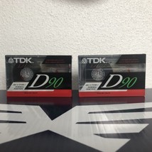 2 Sealed 1986 TDK D90 Blank Audio Cassette Tape Type I Vintage Made In Japan - £4.63 GBP