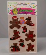 Vintage 1980s Sandylion Bear Family Sticker Designs Fuzzy Animals Winter... - $909.57 MXN