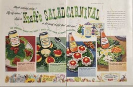 1950 Print Ad Kraft&#39;s Salad Carnival Dressings Miracle Whip,Mayonnaise  - £13.49 GBP