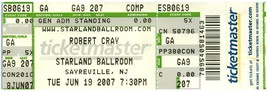 Robert Cray Ticket Stub June 19 2007 Sayreville New Jersey - £26.86 GBP
