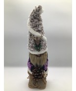 Fall Winter Gnome Plush Table Decor Holding Pinecone 16in Tall Scandinav... - $508.64 MXN