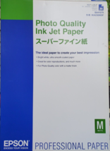 Epson Photo Quality Ink Jet Paper A2 16.5&quot; x 23.4&quot; 30 Sheets S041079 - $71.05