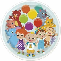 Cocomelon 8 Ct 9&quot; Dinner Lunch Plates Paper - £3.15 GBP