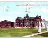 Wesleyan University Place Buildings Lincoln Nebraska NE 1909 DB Postcard... - $3.91