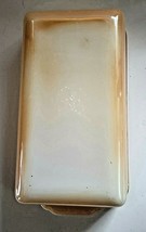 ANCHOR HOCKING FIRE KING NO. 409 BAKING DISH PEACH LUSTRE image 4