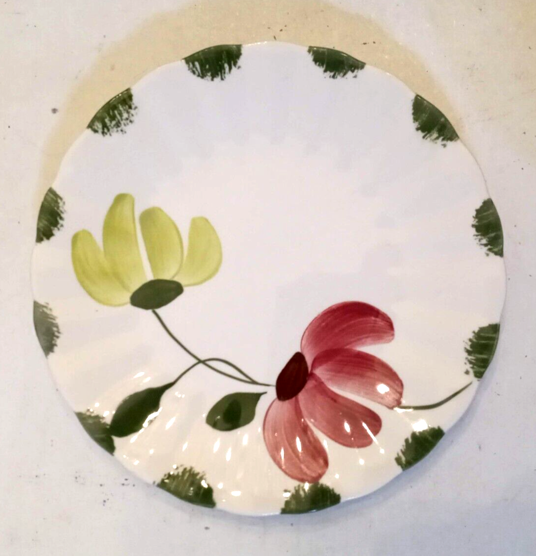 Primary image for Blue Ridge Southern Potteries Lovely Linda Bread & Butter Plate VTG Pink Green