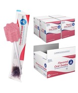 Dynarex Dentifrice Swabsticks Cotton Oral Swabs for Dry Mouth Refreshing... - $163.42 CAD