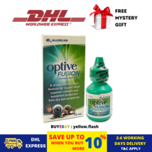 2 Bottles Optive Fusion Lubricant Eye Drops 10ml DHL EXPRESS - $51.38