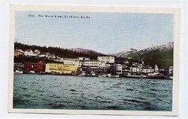 The Water Front Ketchikan Alaska White Border Postcard - £7.78 GBP
