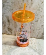 Lighted Up Spooky Pumpkins Halloween Suave Acrylic Cup For Iced Drinks 2... - $349.87 MXN