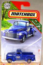 2018 Matchbox 19/100 MBX Road Trip 16/20 &#39;47 CHEVY AD 3100 Blue w/ChromeRingHub - £7.86 GBP