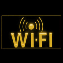 130021B Wi-Fi Internet Access Cafe Apps Download Display Coffee LED Light Sign - $21.99
