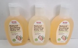 CVS Health Natural Soothing Baby Oil 3fl. Lot Of 3 - £9.37 GBP