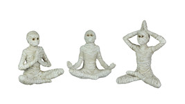 Set of 3 Zen Meditation Yoga Pose Mummy Figurines - £34.91 GBP