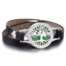Aromatherapy Jewelry Hollow Double-layer Stainless Steel Aromatherapy Br... - $15.20