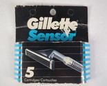 Gillette Sensor 5 Pack Blade Refill Cartridges New In Box - $10.19