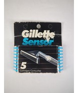 Gillette Sensor 5 Pack Blade Refill Cartridges New In Box - £8.16 GBP