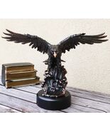 American Bald Eagle Bird Swooping Into Water Electroplated Bronze Statue... - €148,42 EUR