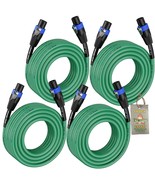 FAT TOAD Speakon to Speakon Speaker Wires (4-Pack) - 25ft DJ Pro Audio G... - €61,54 EUR