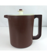 Vintage Tupperware Brown Plastic 1.5 QT Pitcher W/ Seal Push Button Lid ... - $18.61 CAD
