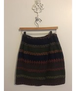 Vintage Stringbean Western Aztec Short Wrap Skirt Fall Winter Women&#39;s Sz... - £14.60 GBP
