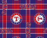 Texas Rangers MLB Major League Baseball Sports Team Fleece Fabric Print ... - £10.19 GBP