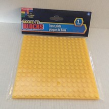 New Make-It Blocks 5&#39;&#39; x 5&#39;&#39; Base Plate - Yellow - $148.24 MXN