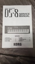 GENIUNE KORG DIGITAL SYNTHESIZER DS-8 SERVICE MANUAL WITH SCHEMATICS - $15.99