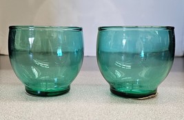 Indiana Glass Evergreen Roly Poly Votive Candleholders Set of 2 - $9.46