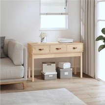 Console Table 114x40x75 cm Solid Wood Pine - £61.94 GBP