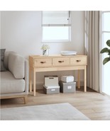 Console Table 114x40x75 cm Solid Wood Pine - £61.06 GBP