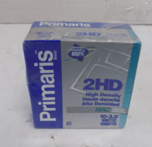 Primaris 2HD 3.5&quot; Mac Floppy Disks Diskettes 1.44MB 10-Pack MAC Formatte... - $13.61