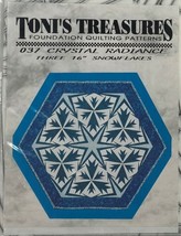 Toni&#39;s Treasures Foundation Quilting Patterns Crystal Radiance, 3 16&quot; Sn... - £7.47 GBP