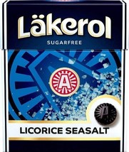 Läkerol Licorice Seasalt 25g, 48-Pack - Swedish Sugar Free Licorice Pastilles - £73.17 GBP