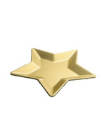 Plastic Decorative Gold Color Star Shape Charger Plate (1) 11 1/2&quot;-NEW-S... - $18.69