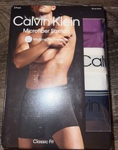 Calvin Klein 3-Pair Mens Boxer Brief Underwear Polyester Microfiber ~ 2XL - £25.60 GBP