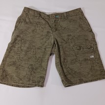 The North Face A5 Series AYE4 Women&#39;s Green Cotton Hiking Shorts Size 8 ... - $19.79