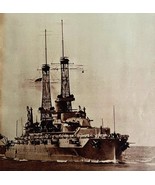 US Atlantic Navy Fleet Warship WW1 1920s Dreadnoughts Military Centerfol... - $59.99