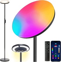 Multicolor and White Light Floor Lamp,Smart App Modern Double Side Lighting - £27.05 GBP
