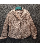 Victoria Secret Sleep Shirt Women Medium Brown Cheetah Print Sleepwear N... - £14.74 GBP