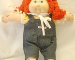 Coleco Hasbro Cabbage Patch Kids Girl Doll Jean Overalls &amp; Dimples Art W... - £39.10 GBP
