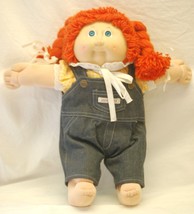 Coleco Hasbro Cabbage Patch Kids Girl Doll Jean Overalls &amp; Dimples Art Works - £39.56 GBP