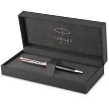 PARKER Sonnet Ballpoint Pen | Premium Metal and Grey Satin Finish with Rose Gold - $193.74