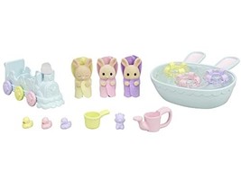 Sylvanian Families Doll/Furniture Set Milk Rabbit Favorite Bath Toy Dollhouse - £25.23 GBP